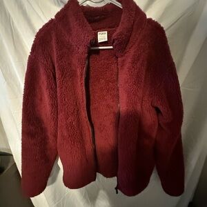 PINK brand Sherpa zip up hoodie jacket